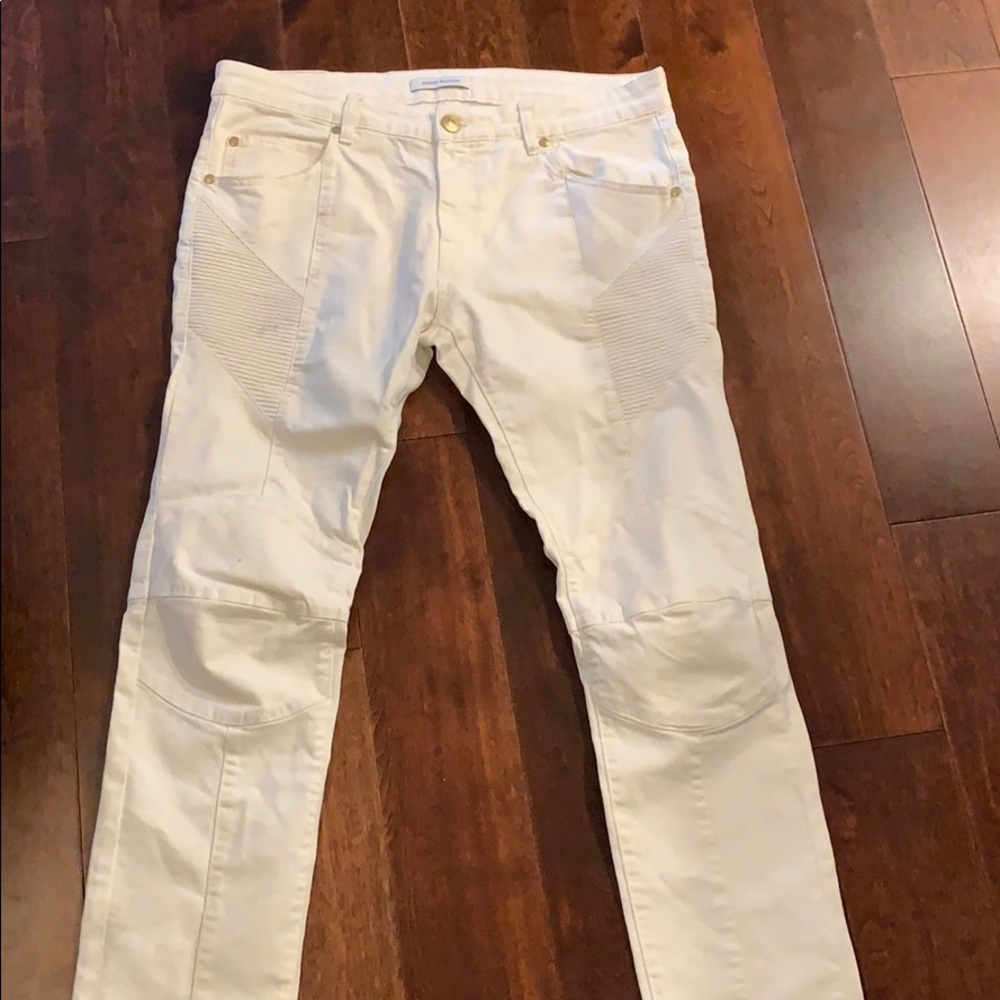 Pierre Balmain men’s white jeans